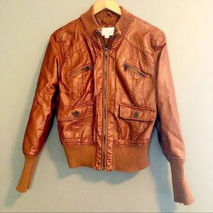 Xhilaration Faux Leather Moto Jacket